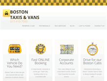Tablet Screenshot of boston-taxis.com